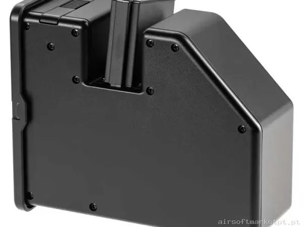 Magazine Réplica Drum LMG Krytac Polimero 5000 Bbs negro — Carregadores / Magazines — Airsoft Market PT