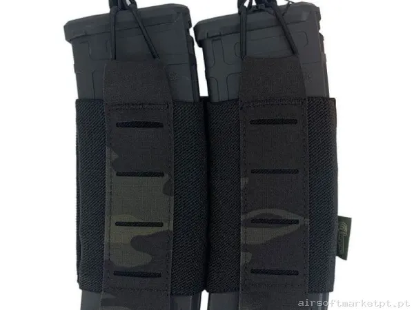 Pouch Portacargador Tegris Doble M4 Conquer Multicam Black — Coletes & Rigs — Airsoft Market PT