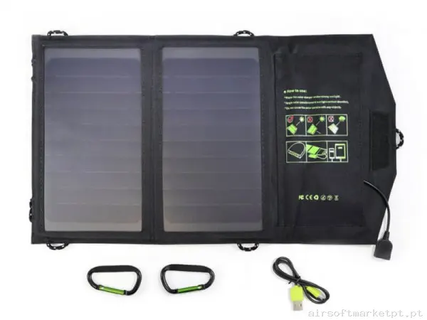 Carregador Solar Usb Basic Nature Solar Charger Basic 10w — Baterias & Carregadores — Airsoft Market PT