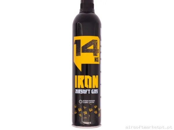 Botella Green Gas Arsenic Iron 14kg sin silicona — Gás & CO2 — Airsoft Market PT