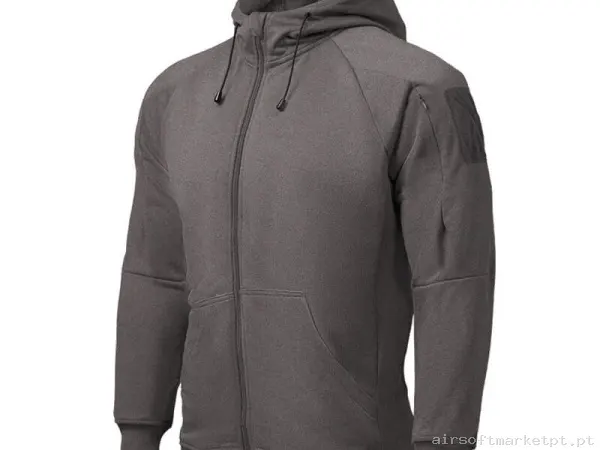 Jaqueta Conquer Fullzip Tactical Hoodie Cinza Escuro — Vestuário (Fardas) — Airsoft Market PT