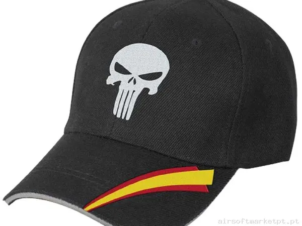 Gorro Beisbol Barbaric Caveira negra — Proteção Ocular & Facial — Airsoft Market PT