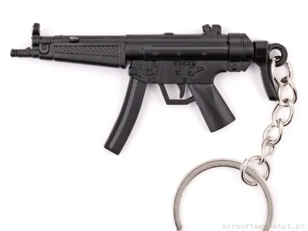 Llavero Fusil Mp5 7 Cm MetáLico Negro — Acessórios & Componentes — Airsoft Market PT