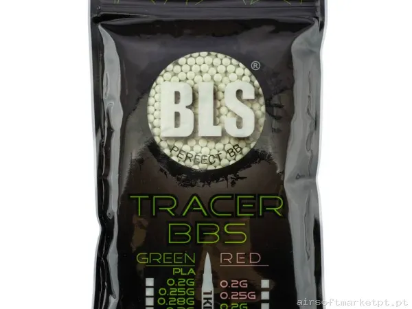 BBs Bio 0.32g Trazadoras Bls Bio Tracer BBs 1kg Verdes — Munição (BBs) — Airsoft Market PT