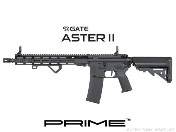 REPLICA AEG SA-P22 PRIME ASTER II MOTOR BRUSHLESS SPECNA ARMS NEGRA — Rifles de Assalto (AR/M4/AK) — Airsoft Market PT