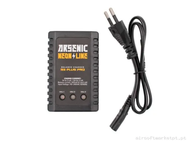 Cargador Bateria Lipo Arsenic B3 — Baterias & Carregadores — Airsoft Market PT