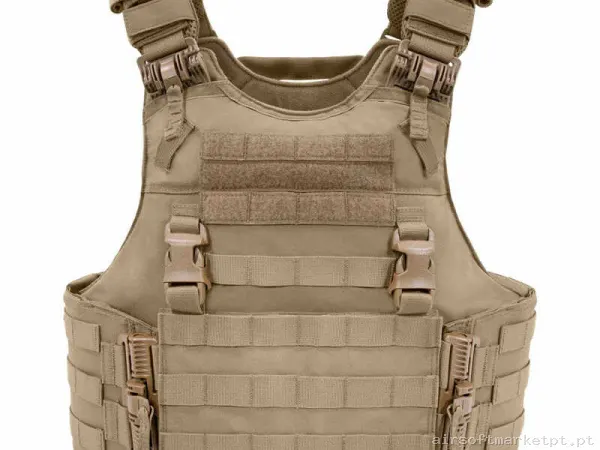 Colete Qrc Porta Placas Warrior Assault Quad Release Plate Carrier coyote tan — Coletes & Rigs — Airsoft Market PT
