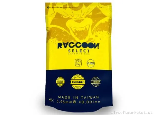 Bbs Muniçao 0,20 PVC Select Raccoon — Munição (BBs) — Airsoft Market PT