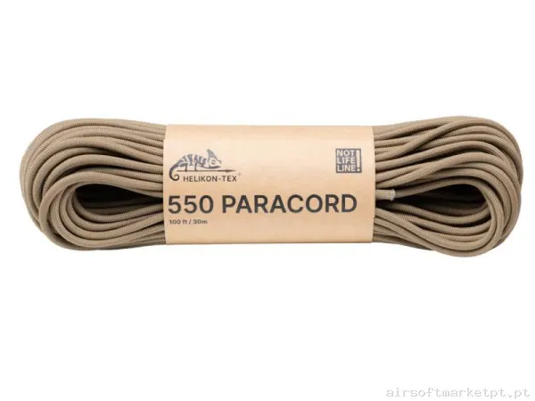 Corda Multiusos Helikon-Tex Paracord 550 100ft coyote — Acessórios & Componentes — Airsoft Market PT