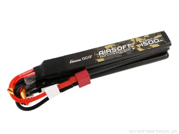 Bateria Lipo Nunchuk Triplo Gens Ace 1500mah 11.1v 25c (T-Plug) — Baterias & Carregadores — Airsoft Market PT