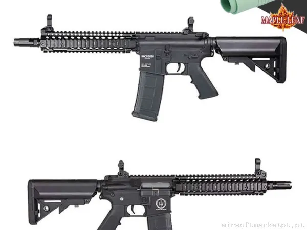 Réplica Rossi Mk18 Neptune 9" Marsoc Negra Maple Leaf Upgrade Gatillo Electrónico Óptico — Rifles de Assalto (AR/M4/AK) — Airsoft Market PT
