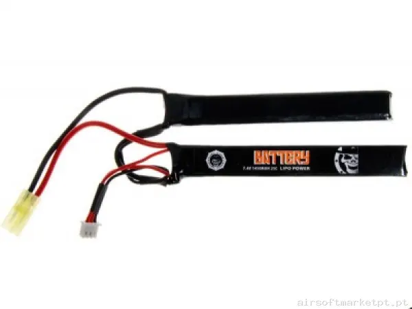 Batería LI-PO 7,4/1450 Duel Code — Baterias & Carregadores — Airsoft Market PT