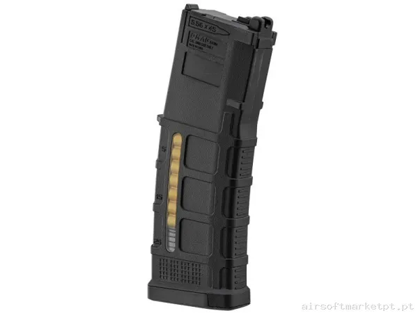 Cargador M4 35 bbs GBB Double Eagle MWS Marui Negro — Carregadores / Magazines — Airsoft Market PT