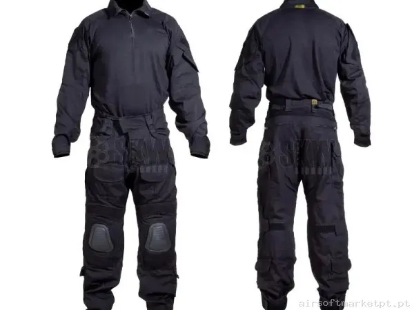 DELTA TACTICS UNIFORME DE COMBATE NEGRO - XL — Vestuário (Fardas) — Airsoft Market PT