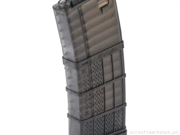 Magazine Réplica Midcap M4 Cyma Lancer L5awm Polímero 190 Bbs preto (5.56x45) — Armas (Réplicas) — Airsoft Market PT