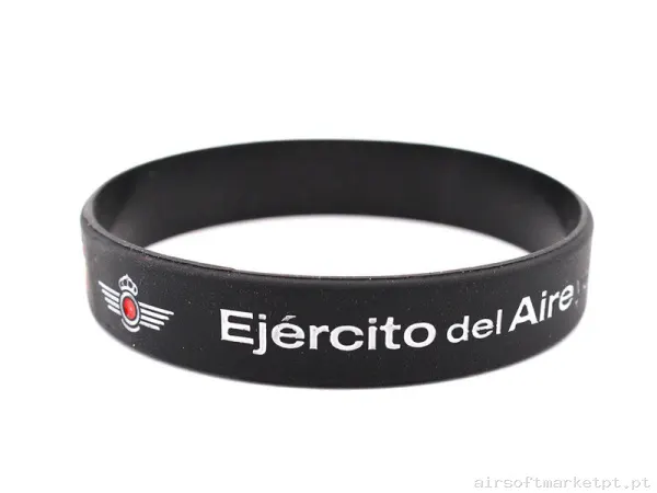 Pulsera Ejército del Aire España PVC Negra Inmortal Warrior — Outros — Airsoft Market PT