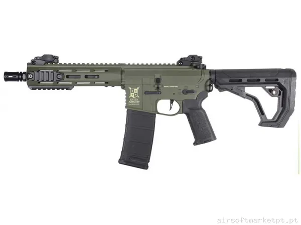 Réplica AEG M4 Delta Armory Charlie DA-C08-OLV-EGL M-Lok 8" Eagle verde od — Rifles de Assalto (AR/M4/AK) — Airsoft Market PT
