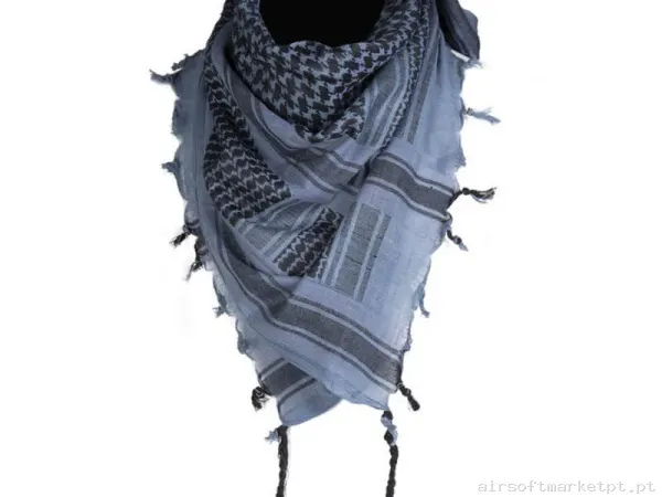 Lenço Tático Mil-Tec Palestino Shemagh azul/preto — Vestuário (Fardas) — Airsoft Market PT