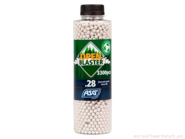 Bbs muniçao 0,28 Bio Open Blaster ASG — Munição (BBs) — Airsoft Market PT
