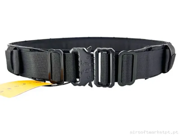 Cinturão Tático MOLLE Conquer Fl Belt preto — Gear Táctico — Airsoft Market PT