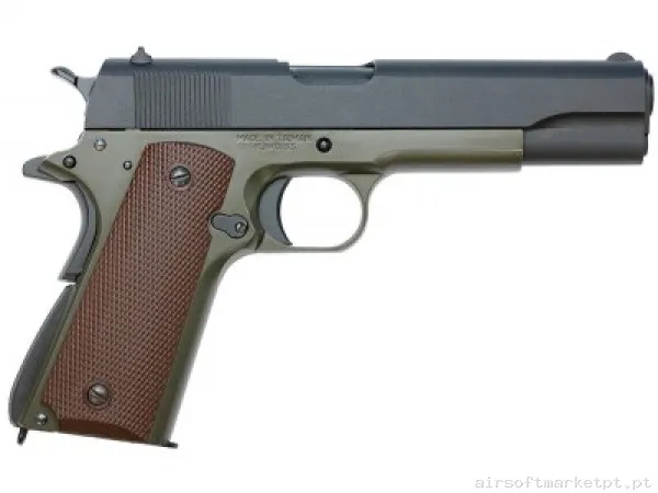 Colt KP1911 Kjw Gas OD — Pistolas — Airsoft Market PT