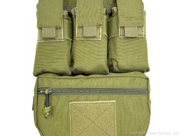 Painel Traseiro Sixmm S1 verde od — Coletes & Rigs — Airsoft Market PT