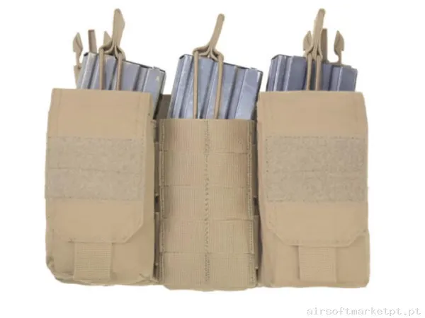 Pouch Magazine Pouch Triplo M4/Ak Warrior Assault Open Top Dfp Mk1 coyote tan — Coletes & Rigs — Airsoft Market PT