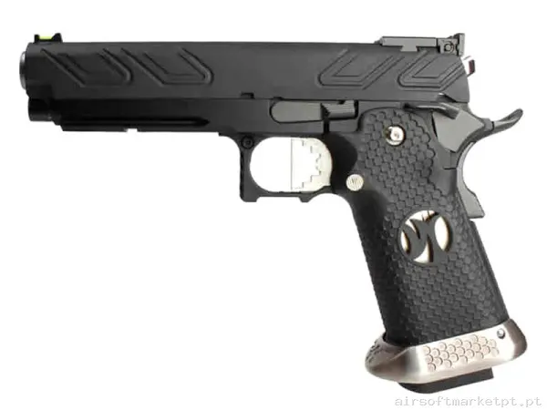 Réplica GBB Pistola Hi-Capa 5.1 Aw Custom Hx2302 preta — Pistolas — Airsoft Market PT