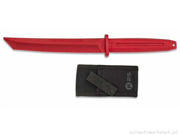 Faca de Treinamento Dummy K25 32413 Contact Trainer 19.3cm vermelho com Capa — Ferramentas — Airsoft Market PT