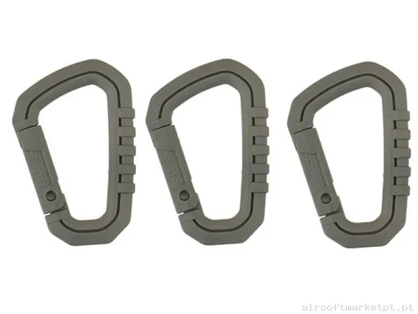 Mosquetón Fma Tb863 Polímero verde od Pack 3u — Outros — Airsoft Market PT