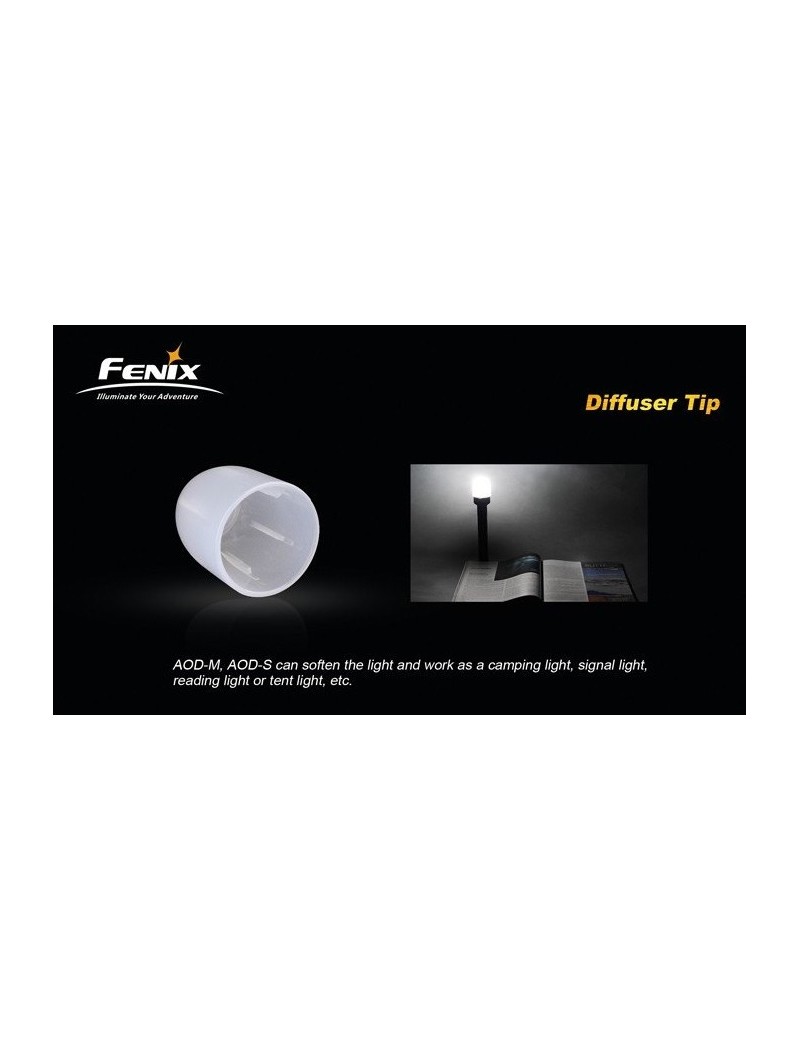 Diffuser Tip - White - Small [Fenix Light] — Lanternas & Lasers — Airsoft Market PT
