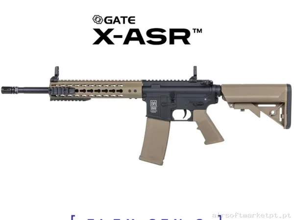 Réplica Specna Arms SA-F02 Flex Gen2 X-ASR Negro Tan — Rifles de Assalto (AR/M4/AK) — Airsoft Market PT