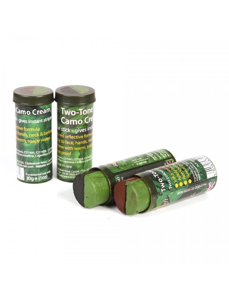 Camo Stick Face Paint - Brown & Green [BCB] — Outros — Airsoft Market PT