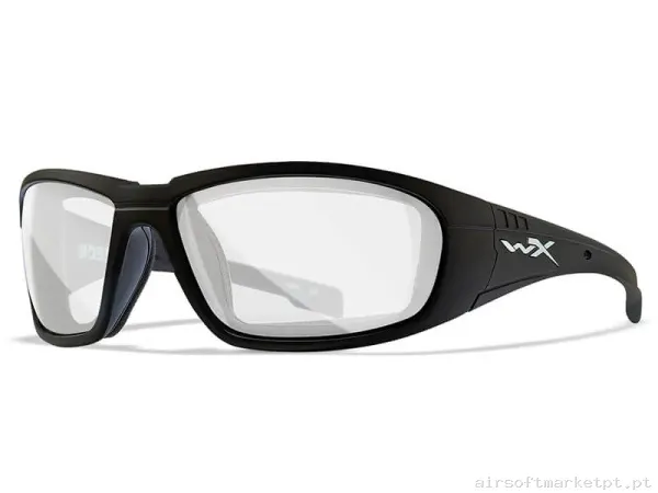 Óculos Wiley X Boss Transparentes Pretos — Proteção Ocular & Facial — Airsoft Market PT