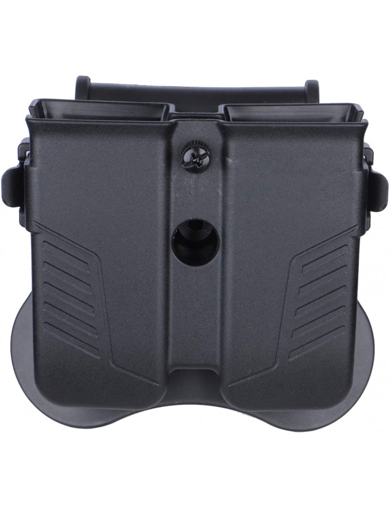 Universal Double Magazine Pouch - Black [Amomax] — Rádios & Comunicação — Airsoft Market PT