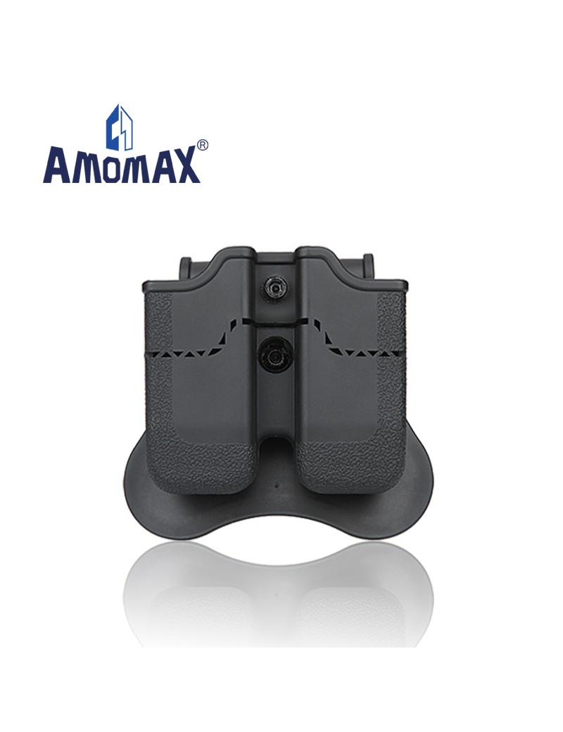 Double Mag Pouch Px4 / P30 / USP / USP Compact - Black [Amomax] — Rádios & Comunicação — Airsoft Market PT
