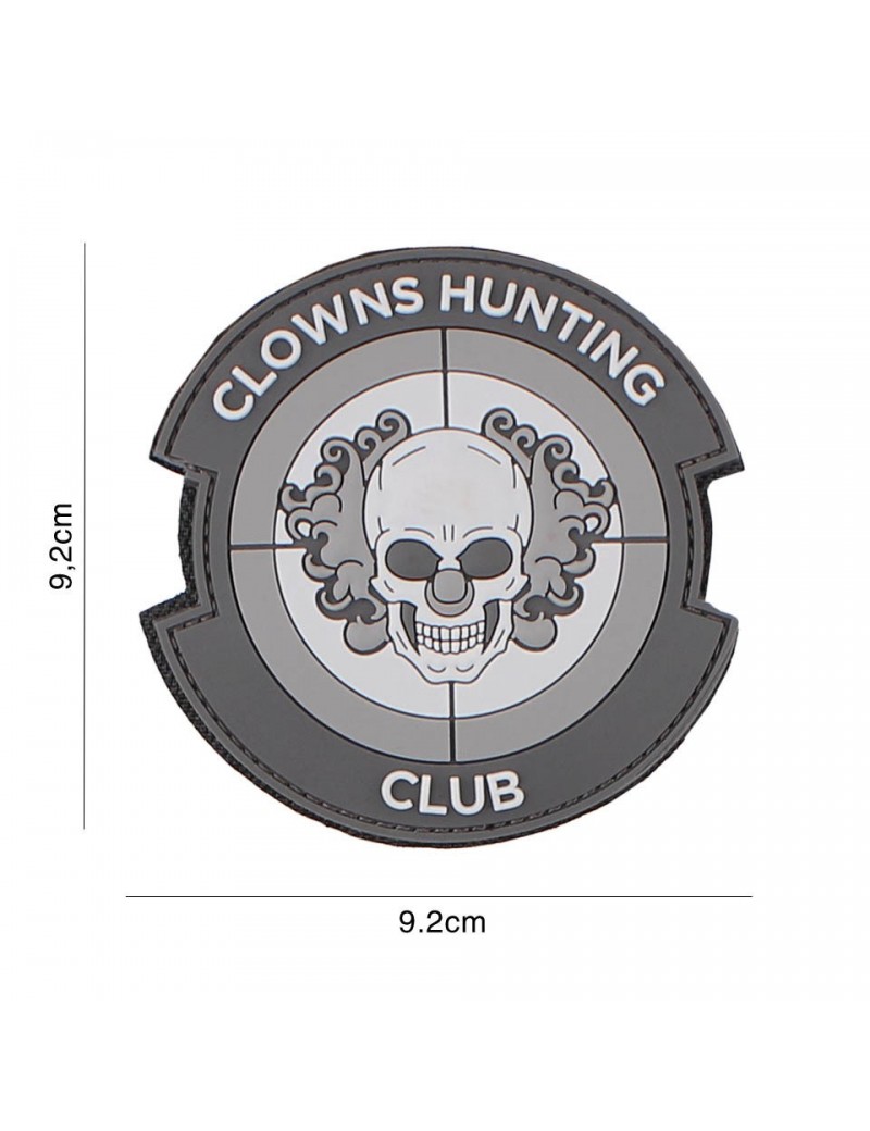 Patch - Clowns Hunting Club - Grey — Patches & Decoração — Airsoft Market PT