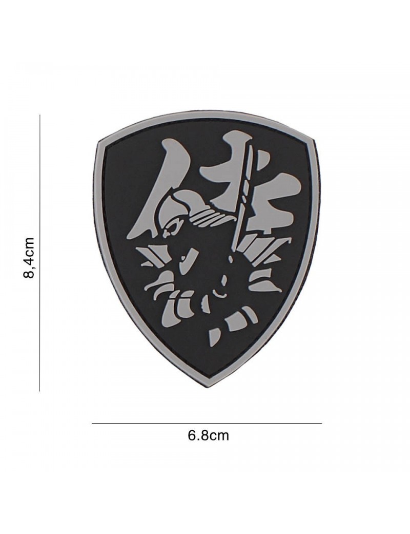Patch - Samurai Shield - Grey — Patches & Decoração — Airsoft Market PT