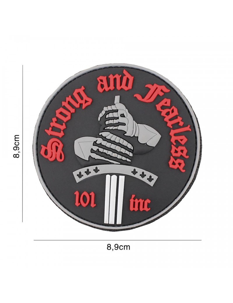 Patch - Strong and Fearless - Red — Patches & Decoração — Airsoft Market PT