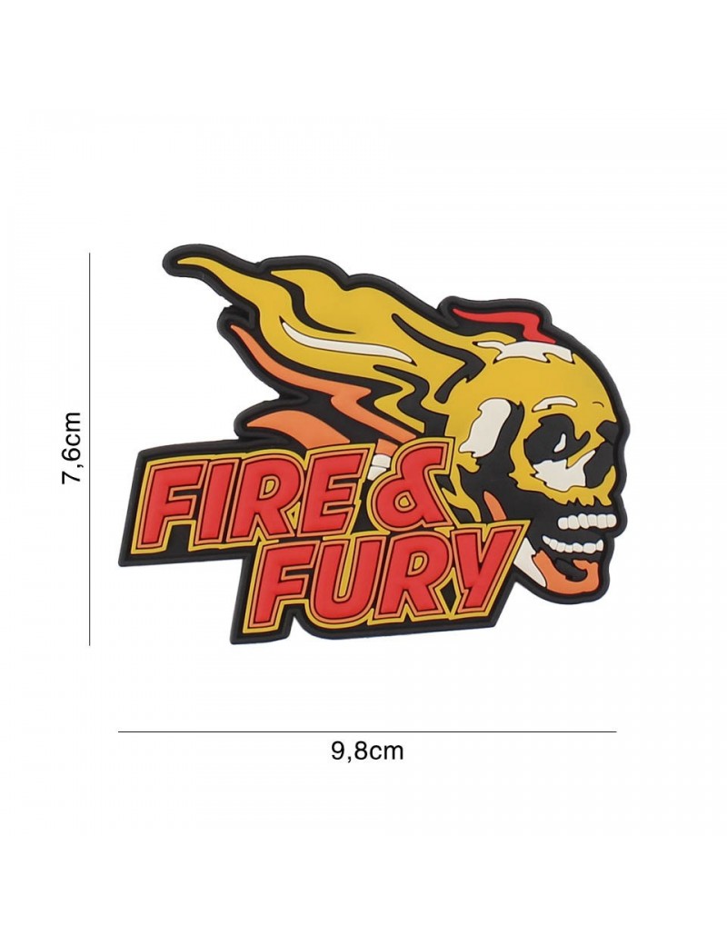 Patch - Fire & Fury — Patches & Decoração — Airsoft Market PT