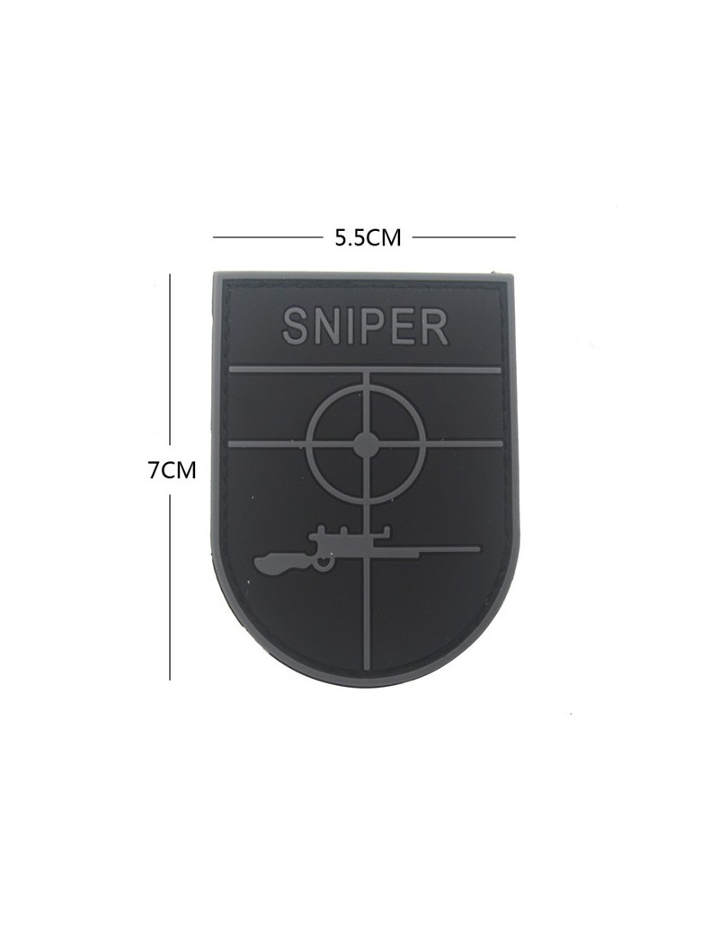 Patch Sniper - Black & Grey — Patches & Decoração — Airsoft Market PT