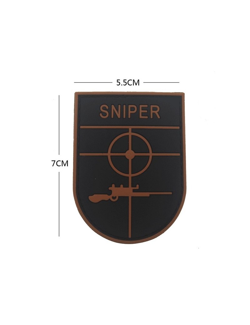 Patch Sniper - Black & Brown — Patches & Decoração — Airsoft Market PT