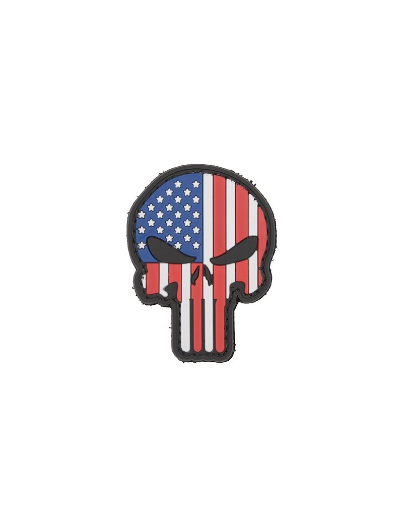 Patch Skull Punisher USA Flag 1 — Patches & Decoração — Airsoft Market PT