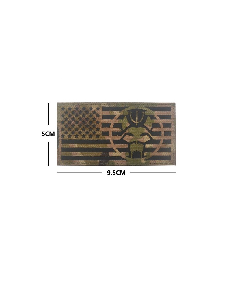 Patch Logo Seal Team & USA Flag — Patches & Decoração — Airsoft Market PT