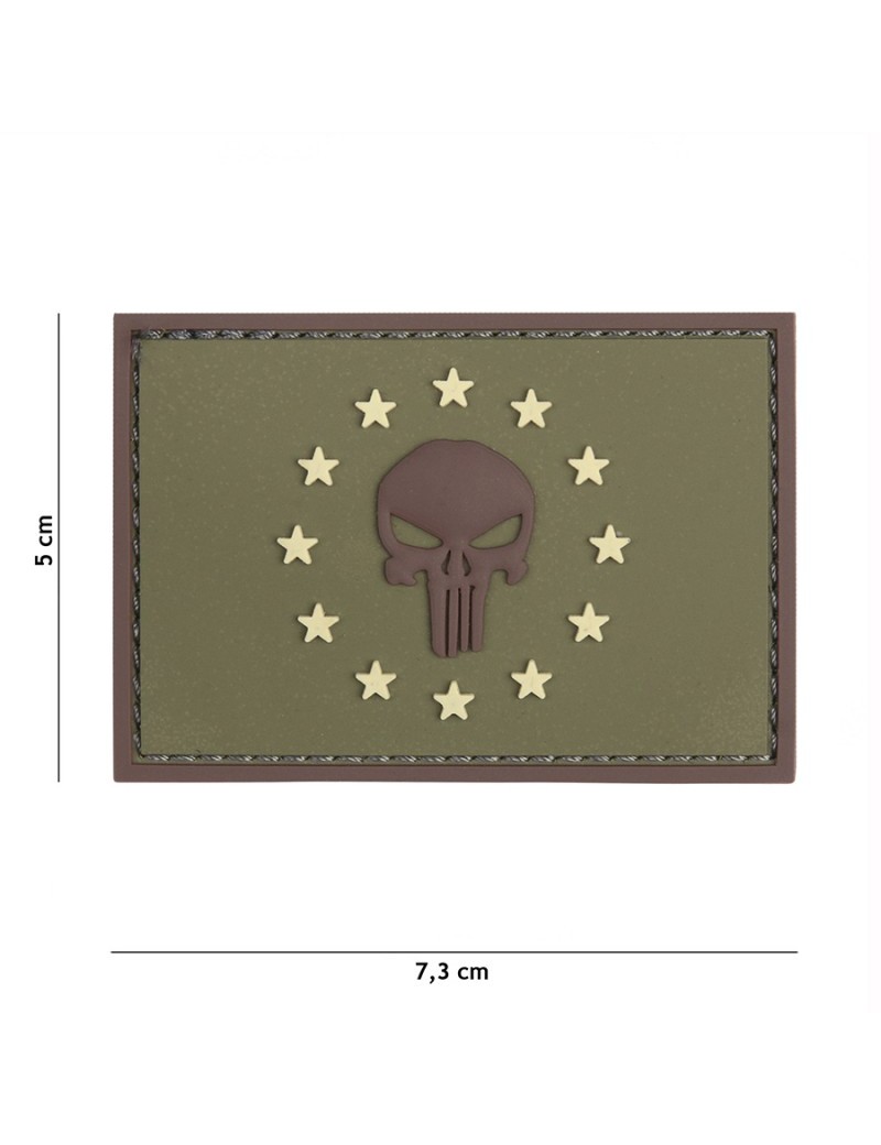 Patch - Punisher E.U. - Green — Patches & Decoração — Airsoft Market PT