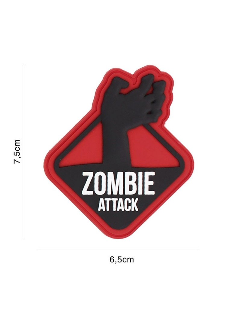 Patch - Zombie Attack 1 - Red — Patches & Decoração — Airsoft Market PT