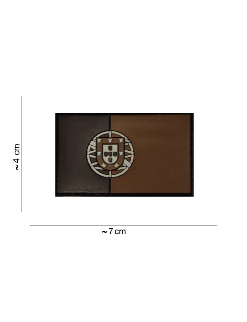 Patch - Portugal Flag - Brown & Coyote — Patches & Decoração — Airsoft Market PT