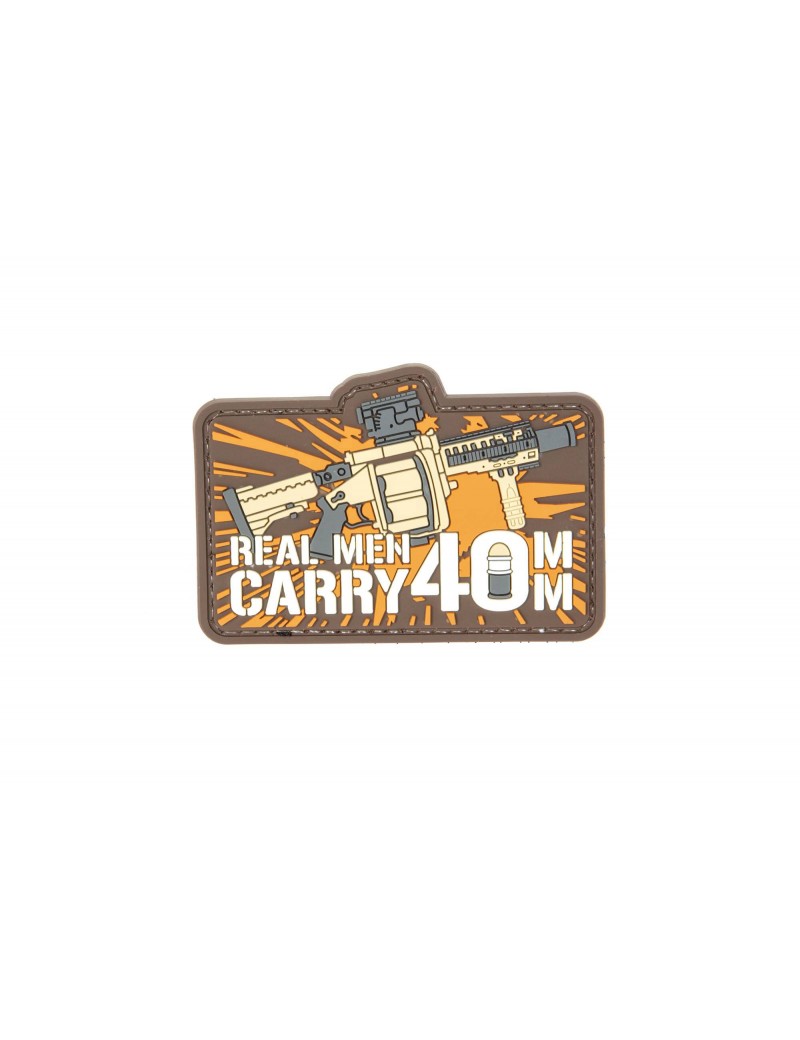Patch - Real Man Carry 40mm — Patches & Decoração — Airsoft Market PT