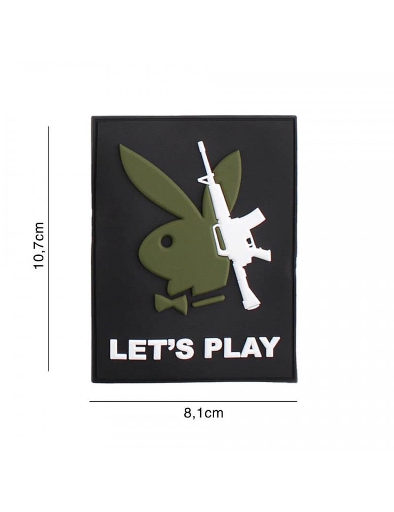 Patch - Playboy Gun Let's Play — Patches & Decoração — Airsoft Market PT