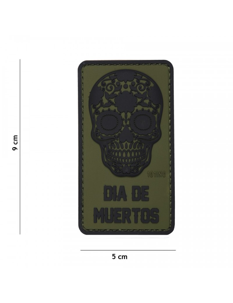 Patch - Dia de Muertos - Green — Patches & Decoração — Airsoft Market PT